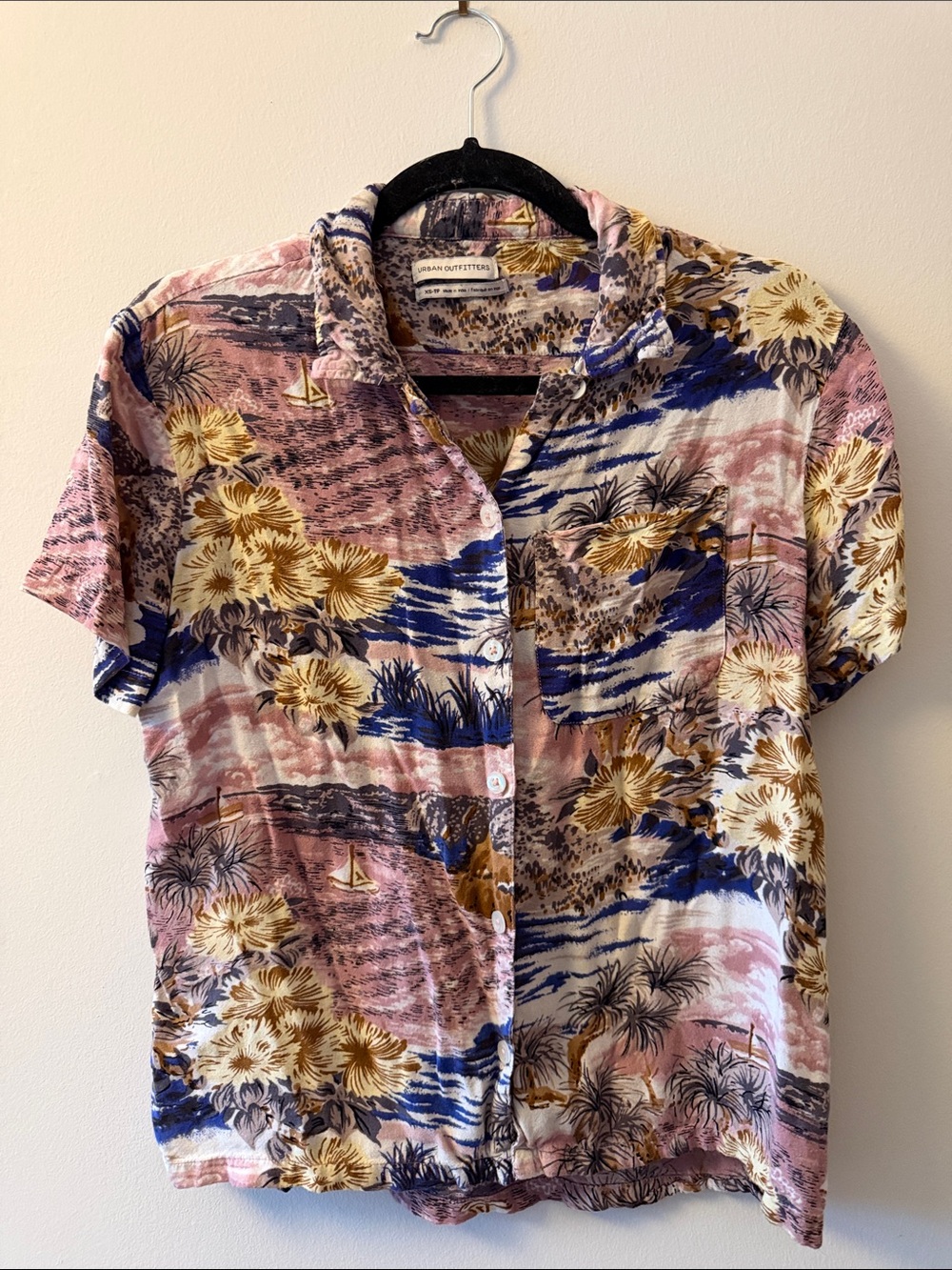 Urban Outfitters Hawaiian Button-Down Shirt